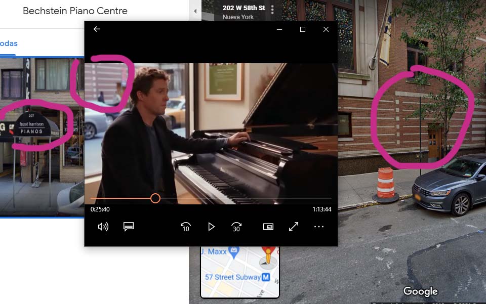 Bechstein Piano Centre, New York en la película Music & Lyrics